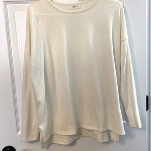 Cream long sleeve sweater